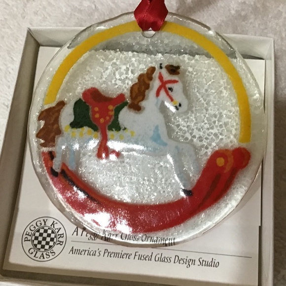 Vintage Rare Peggy Karr Glass Christmas Ornament - Picture 2 of 5